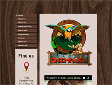 Tablet Screenshot of amazinganimalsinc.org